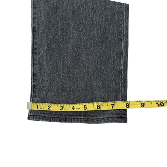 Madewell 90s Straight Jean Burwick Wash: Cross-Tab Gray Size 27 High Waist - Picture 6 of 13